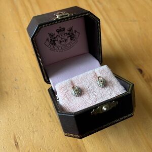 Vintage Juicy Couture E-Heart Padlock Studs with Box